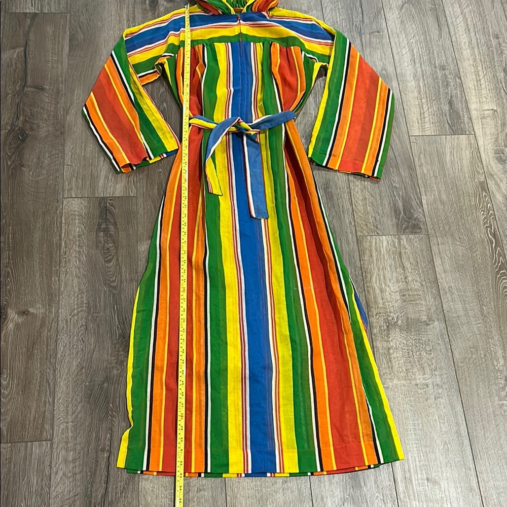 Like new - DOTTI Cabana Stripe Hooded Beach Coverup Dress - Picture 10 of 12